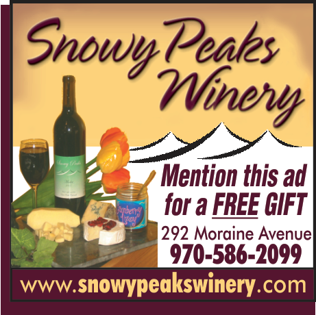 Snowy Peaks Winery Print Ad